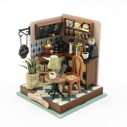 Hongda DIY Cottage Parent-Child Handmade Mini House Kids 3D Assembly Creative Puzzle Model House Small Gift