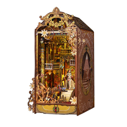 Ancient Egypt Style- Trace of the Mysterious City Book Nook Kit (Bookshelf Insert | 3D Wooden DIY Miniature Craft Birthday Gift)