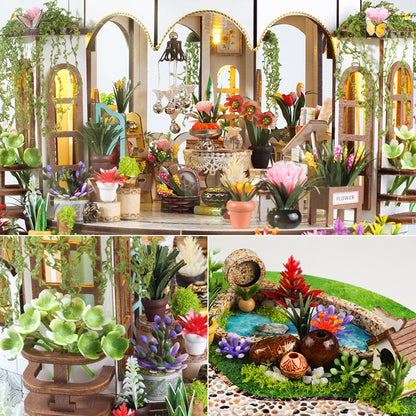 DIY Miniature Dollhouse Kit - Sky Garden (Cottage Diorama, Craft Gift)