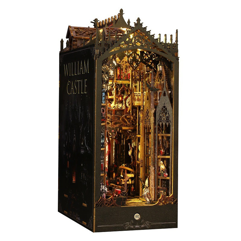 Castle Style DIY Book Book Kit (Williamsburg, Medieval Gothic Bookshelf, Miniature Craft Gifts)