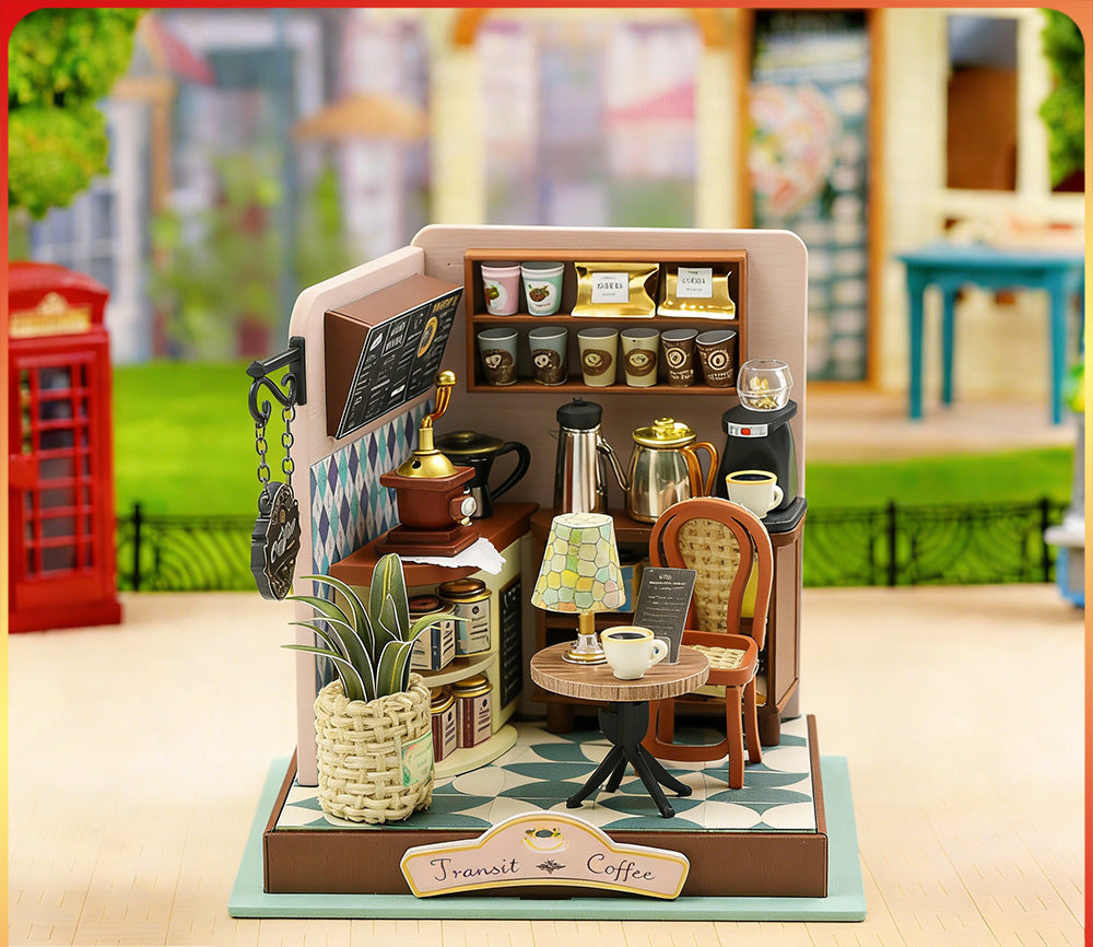Hongda DIY Cottage Parent-Child Handmade Mini House Kids 3D Assembly Creative Puzzle Model House Small Gift
