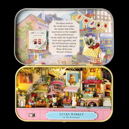 DIY Miniatures Craft Kit: Lucky Market - Tiny Shop (Gift for Craft Lovers)