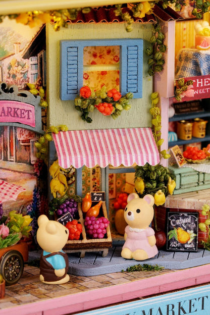 DIY Miniatures Craft Kit: Lucky Market - Tiny Shop (Gift for Craft Lovers)