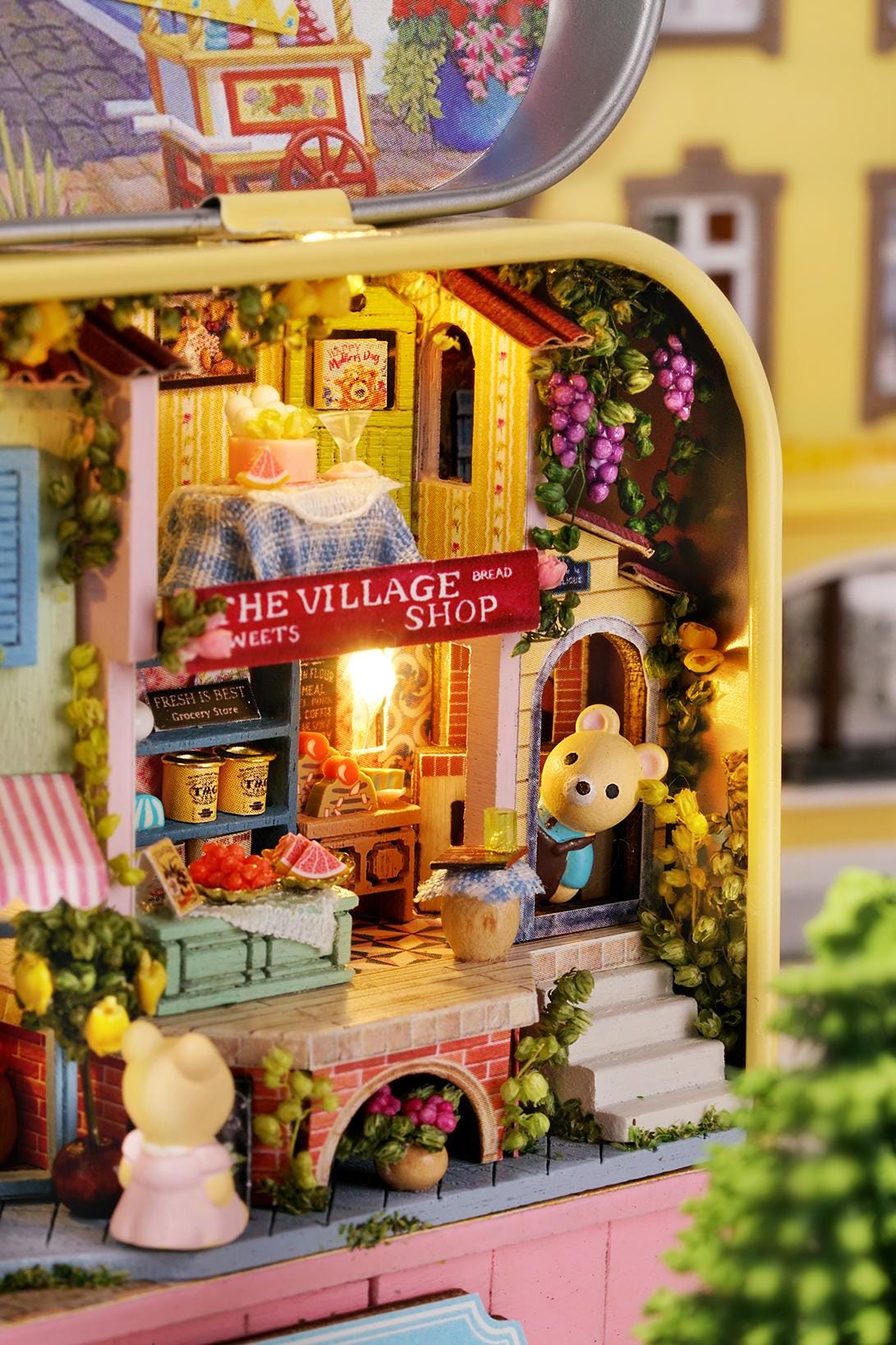 DIY Miniatures Craft Kit: Lucky Market - Tiny Shop (Gift for Craft Lovers)