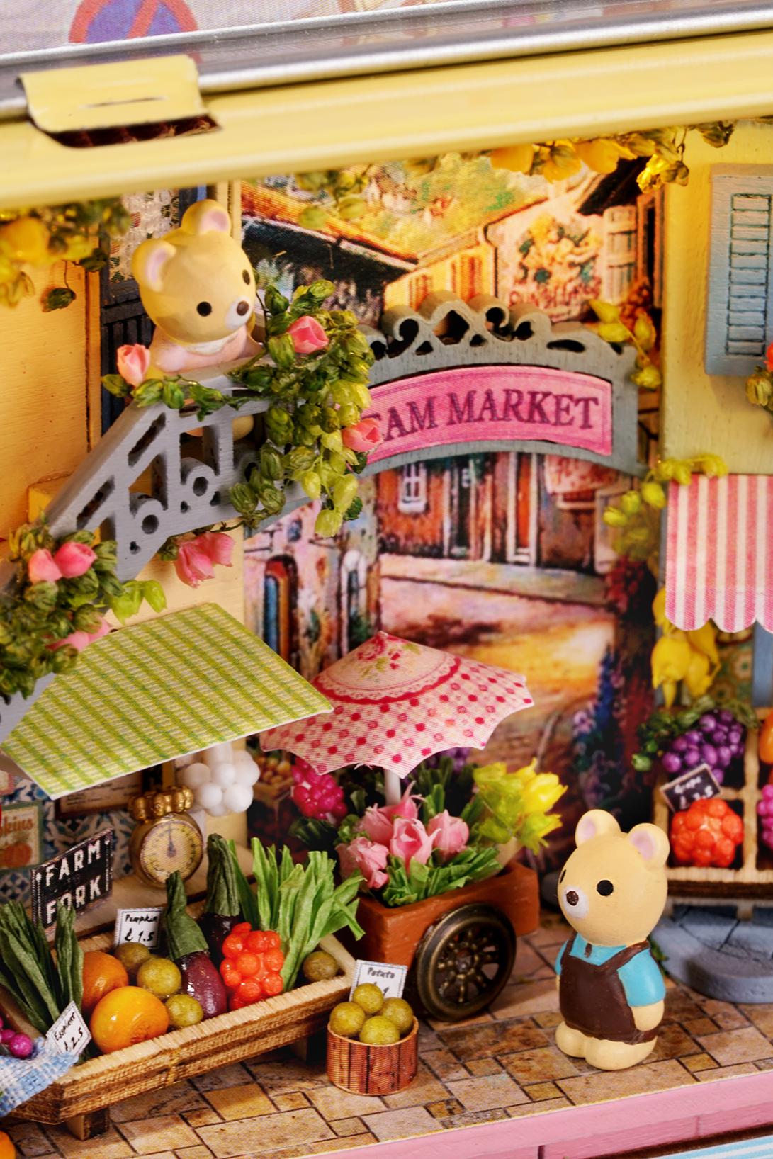 DIY Miniatures Craft Kit: Lucky Market - Tiny Shop (Gift for Craft Lovers)
