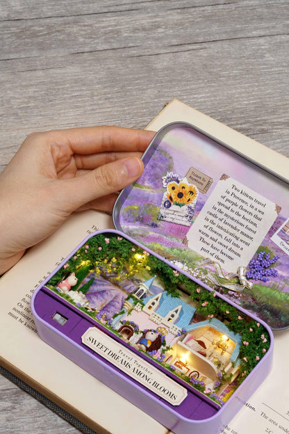 DIY Miniatures Craft Kit: Sweet Dream Among Blooms - Garden Box Theater (Craft Gift)