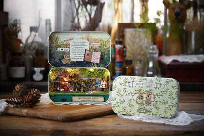 DIY Miniatures Craft Kit: Countryside Notes - Rustic Box Theater Diorama | Tiny Farmhouse (Craft Gift)