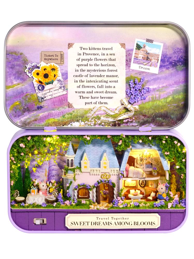 DIY Miniatures Craft Kit: Sweet Dream Among Blooms - Garden Box Theater (Craft Gift)