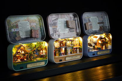 DIY Miniatures Craft Kit: Roam Around in Winter - Snowy Box Theater Diorama (Craft Gift)