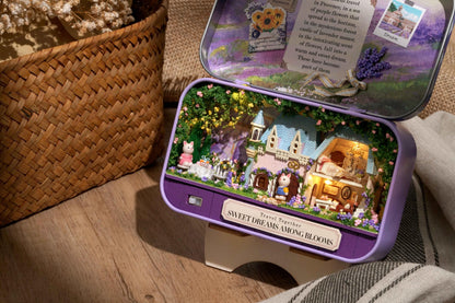 DIY Miniatures Craft Kit: Sweet Dream Among Blooms - Garden Box Theater (Craft Gift)