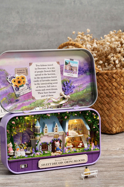 DIY Miniatures Craft Kit: Sweet Dream Among Blooms - Garden Box Theater (Craft Gift)