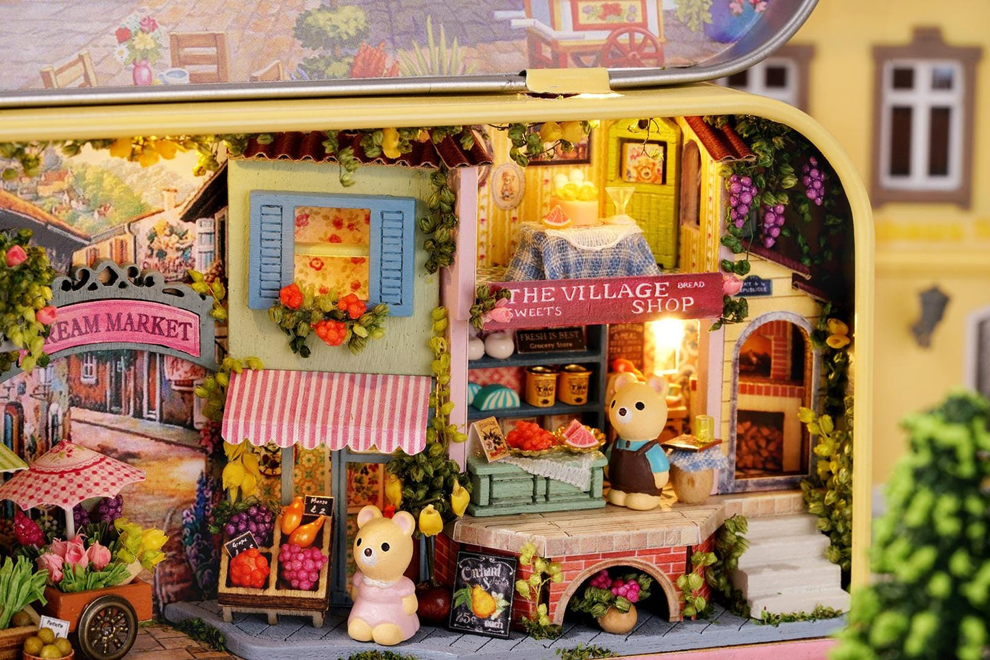 DIY Miniatures Craft Kit: Lucky Market - Tiny Shop (Gift for Craft Lovers)
