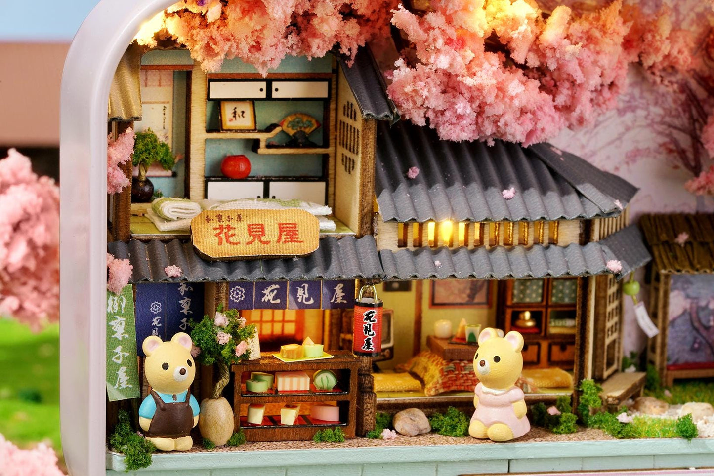 DIY Miniatures Craft Kit: Cherry Blossom - Tiny Spring Diorama  (Gift for Craft Lovers)