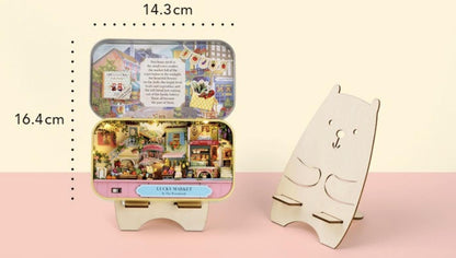 DIY Miniatures Craft Kit: Candy Adventure - Miniature Sweet Shop Scene (Gift for Craft Lovers)