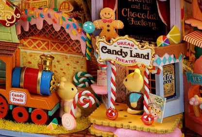 DIY Miniatures Craft Kit: Candy Adventure - Miniature Sweet Shop Scene (Gift for Craft Lovers)