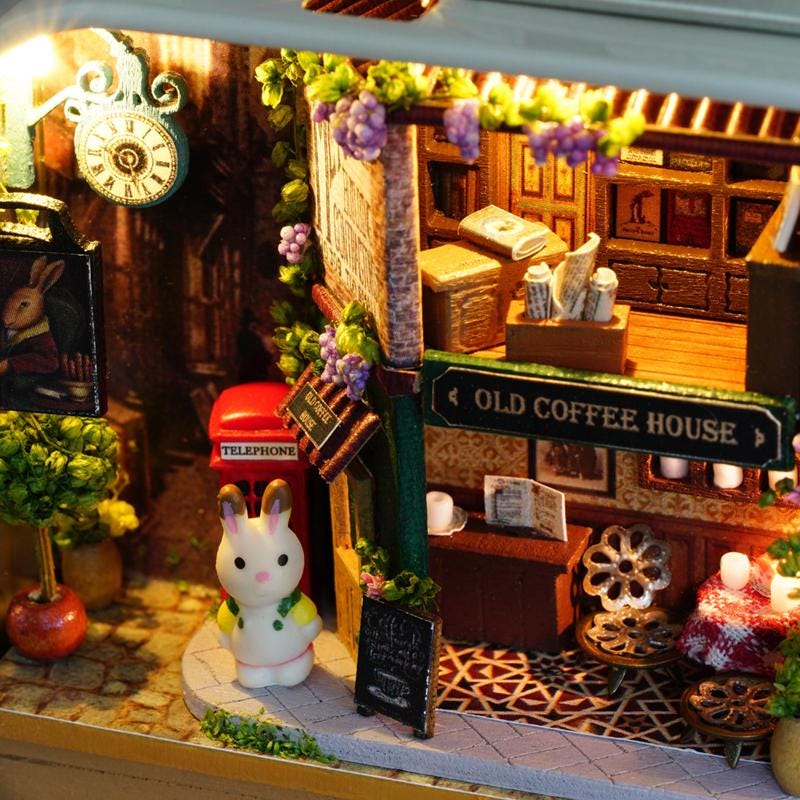 DIY Miniatures Craft Kit: Roam Around in Winter - Snowy Box Theater Diorama (Craft Gift)