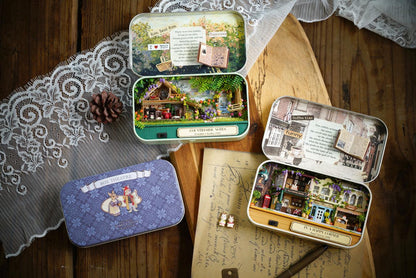DIY Miniatures Craft Kit: Roam Around in Winter - Snowy Box Theater Diorama (Craft Gift)