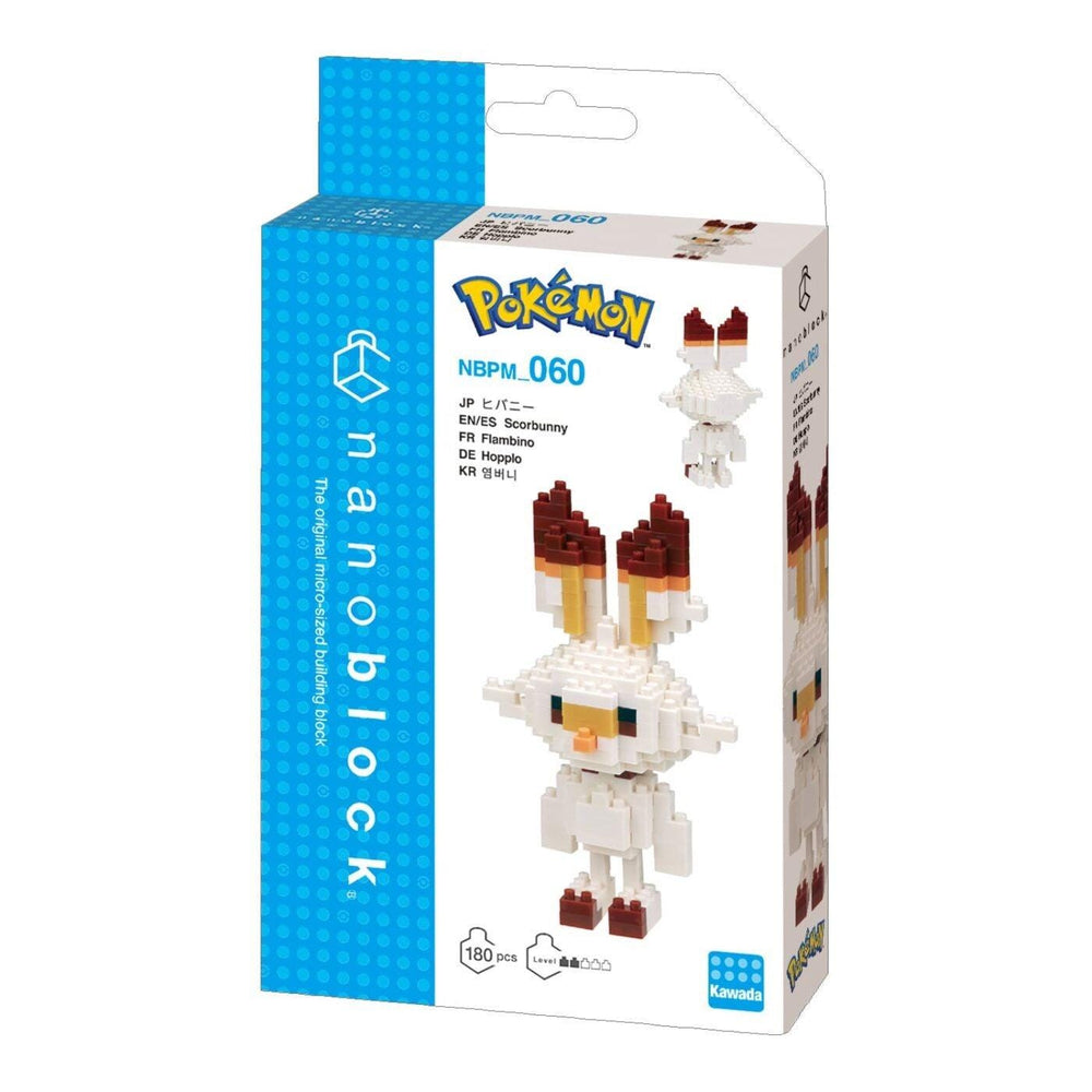 a Pokemon-themed packaging for a Nanoblock set.
