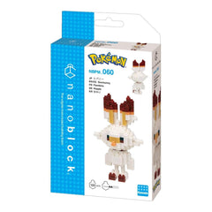 a Pokemon-themed packaging for a Nanoblock set.