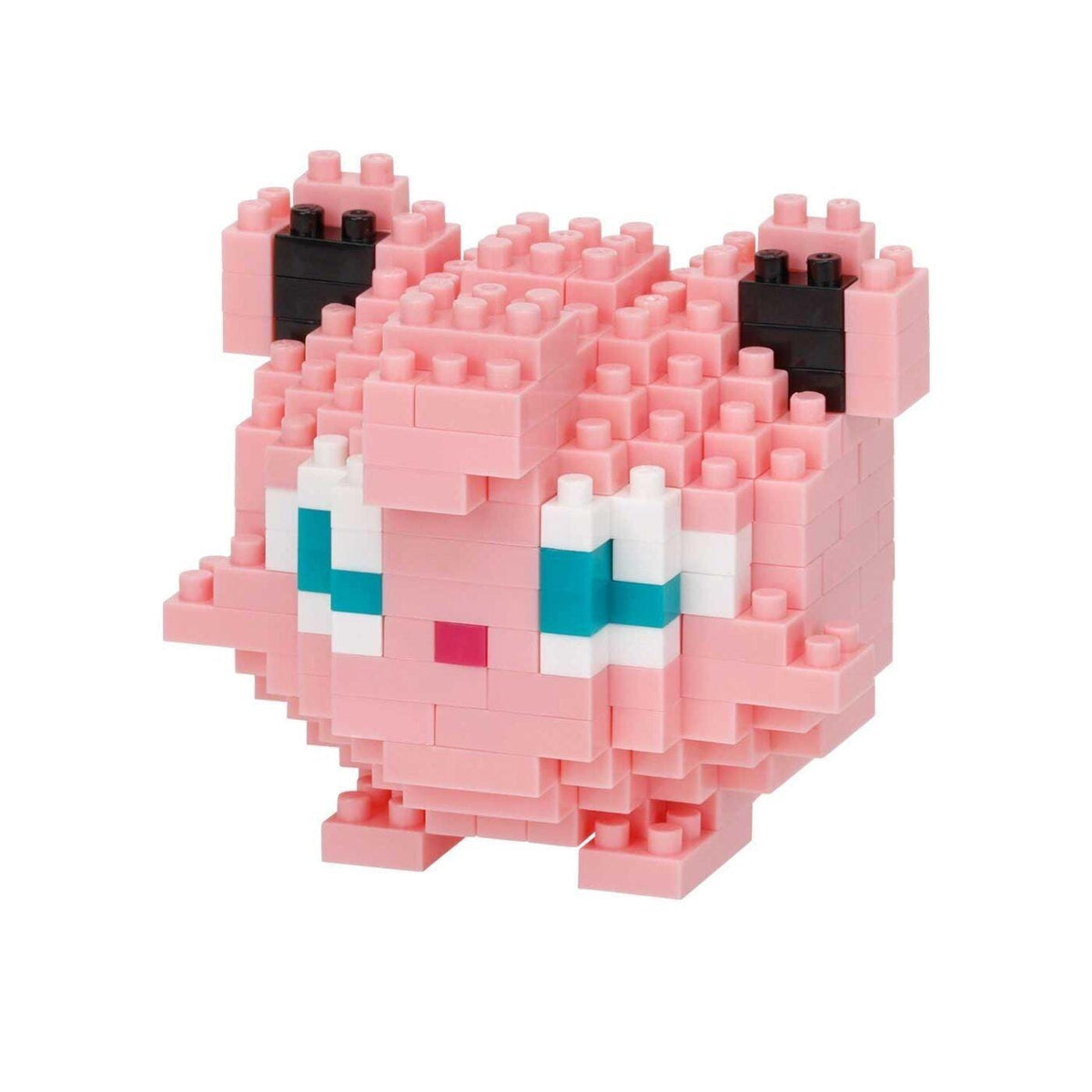 A pink, pixelated character resembling a pixelated animal or character from a video game.