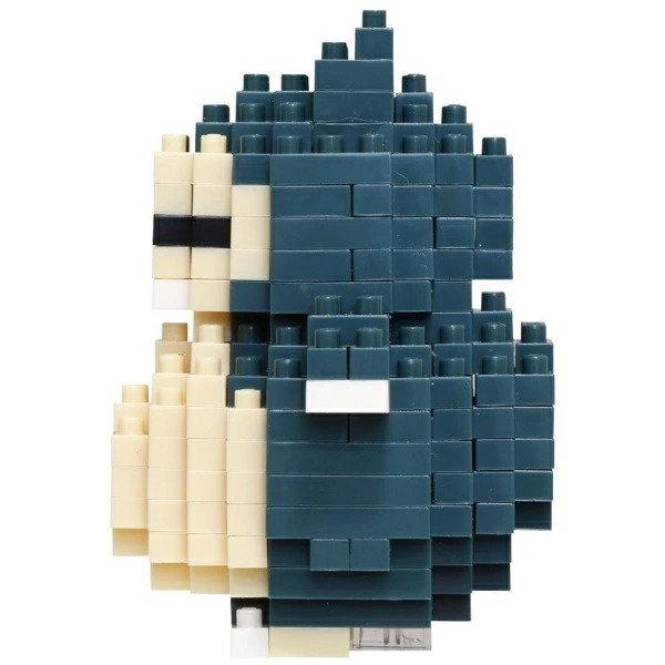 A collage of various colored and shaped building blocks, creating a visually interesting and intricate design.