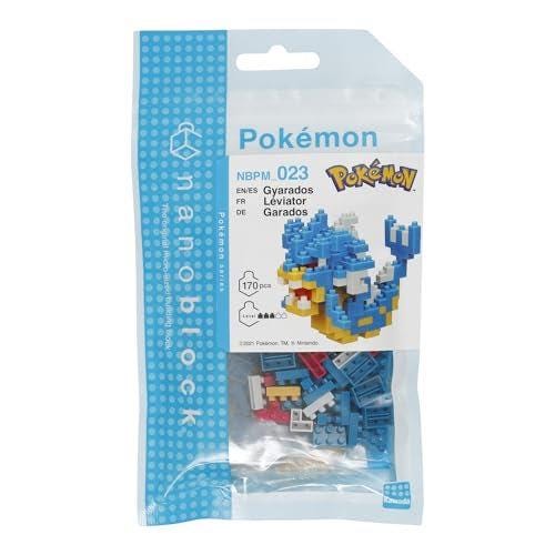 A package of Pokémon-themed building blocks, specifically the Gyarados in the game Pokémon.