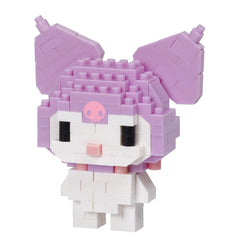 A pink and white pixelated character resembling a pixelated animal or character from a pixel art style.