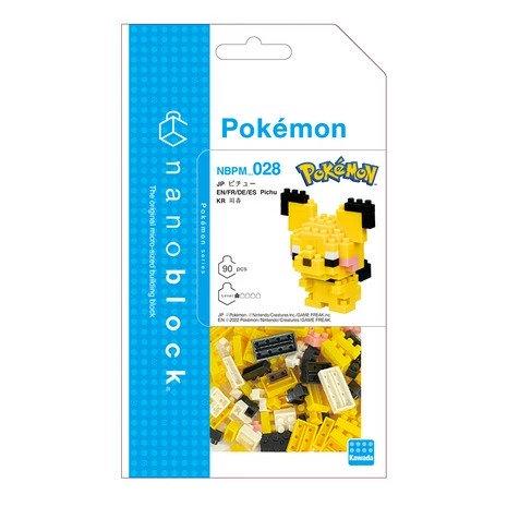The image is a packaging for a Pokemon-themed building block set.