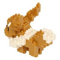 A brown and white LEGO brick figure with a raised arm.