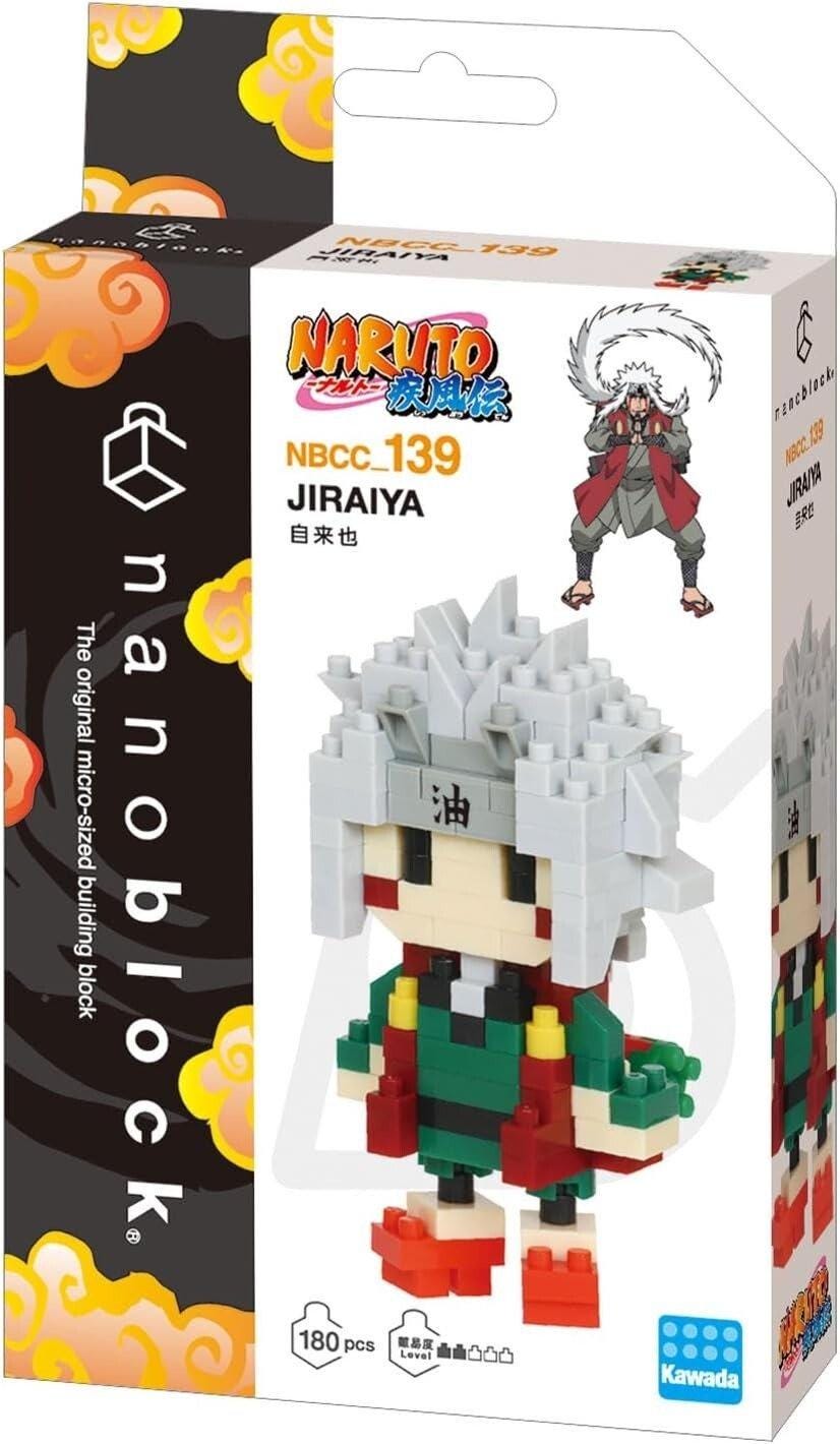 a box containing a toy called "Jiraiya" which is a character from the Naruto anime series. The box is designed to resemble a traditional Japanese paper lantern, with a black and white color scheme. The packaging also includes a picture of the character Jiraiya and additional information about the toy.
