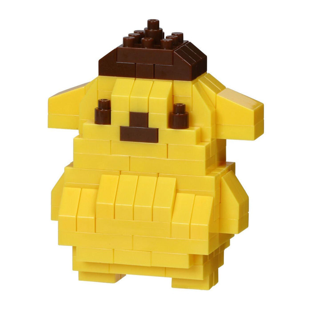 A yellow and brown block figure resembling Pikachu, a popular character from the Pokémon franchise.