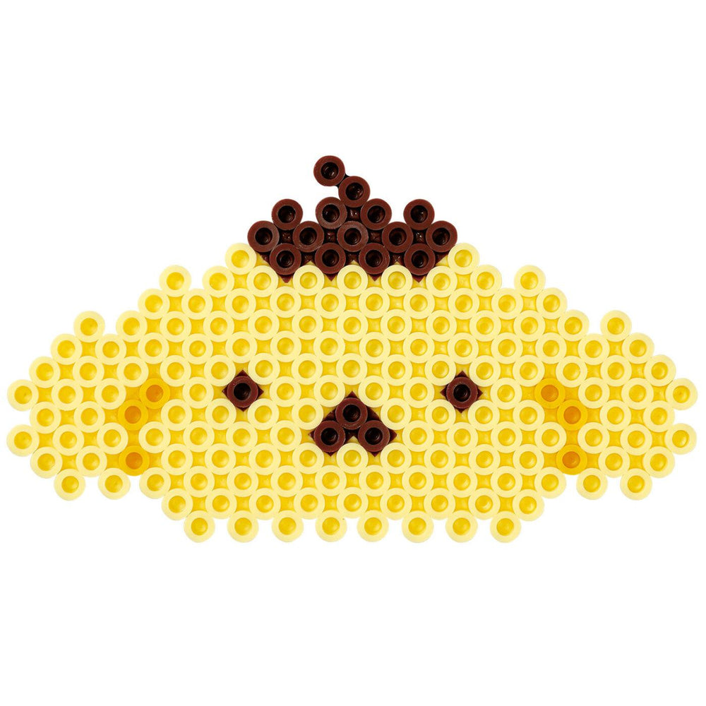 A pixelated image depicting a yellow flower with brown petals.