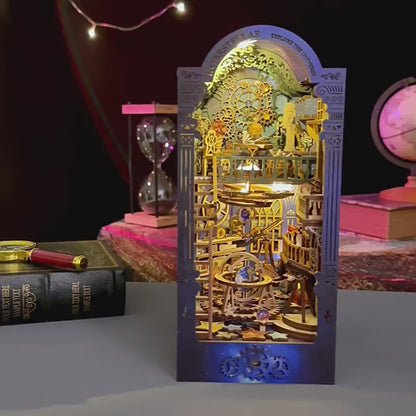 Interstellar Style Book Nook Kit (Galaxy Space Wooden DIY Craft Gifts)