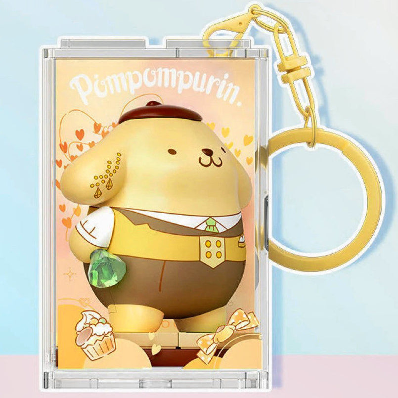 Sanrio DIY Blind Box Building Blocks Key Chain -  Hello Kitty, Kuromi, Hangyodon, Pochacco, Pompompurin, Cinnamoroll | Kawaii Room Decor