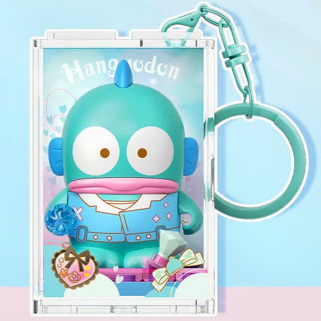 Sanrio DIY Blind Box Building Blocks Key Chain -  Hello Kitty, Kuromi, Hangyodon, Pochacco, Pompompurin, Cinnamoroll | Kawaii Room Decor