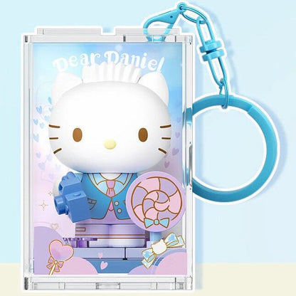 Sanrio DIY Blind Box Building Blocks Key Chain -  Hello Kitty, Kuromi, Hangyodon, Pochacco, Pompompurin, Cinnamoroll | Kawaii Room Decor