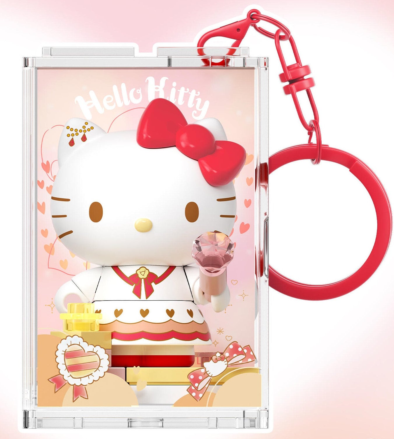 Sanrio DIY Blind Box Building Blocks Key Chain -  Hello Kitty, Kuromi, Hangyodon, Pochacco, Pompompurin, Cinnamoroll | Kawaii Room Decor
