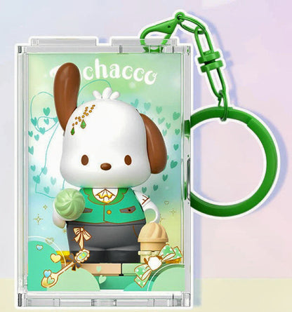 Sanrio DIY Blind Box Building Blocks Key Chain -  Hello Kitty, Kuromi, Hangyodon, Pochacco, Pompompurin, Cinnamoroll | Kawaii Room Decor